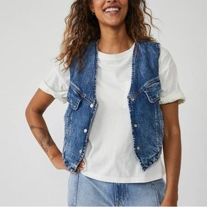 Free People: Florence Ranch Denim Vest